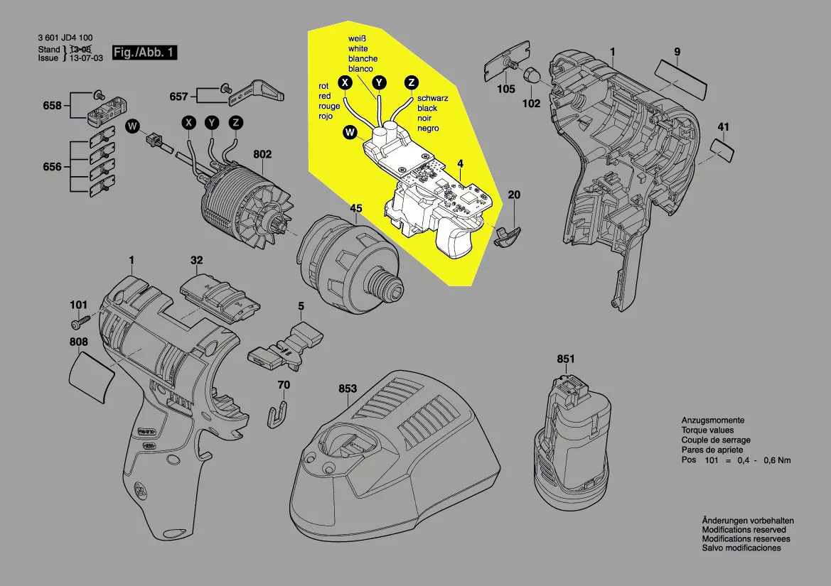 Module électronique réf. 1 607 233 5A0 Bosch